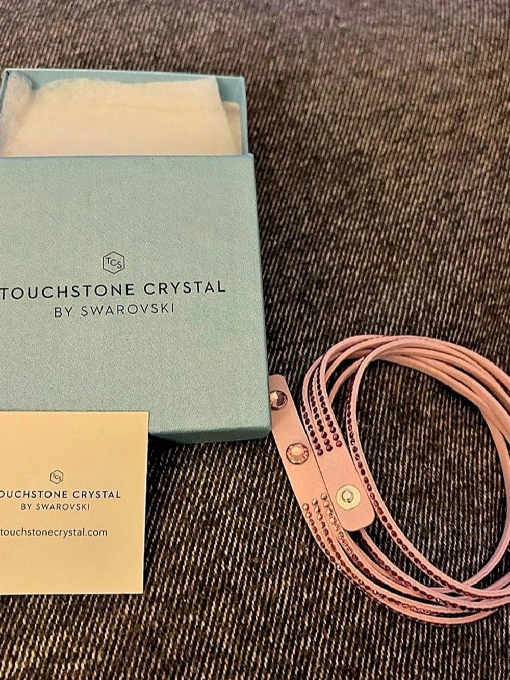 Touchstone Crystal by Swarovski Wrap-Star Bracelet Pink